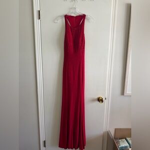 Mon Cheri Red Pageant Gown